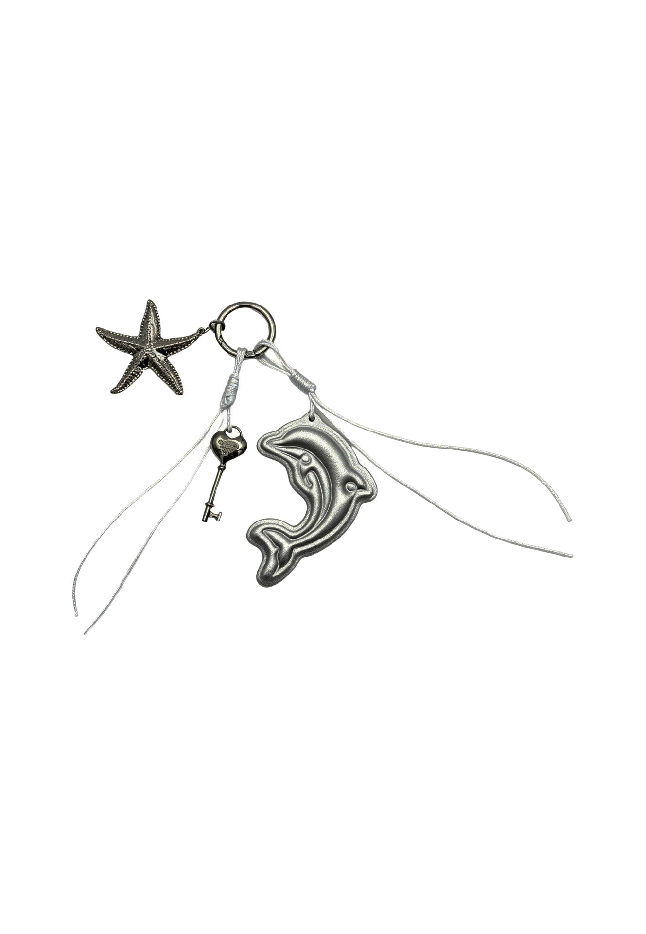 Portachiavi in Poliestere Argento