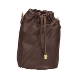 Angela Women's Genuine Leather Hobo Bag Made in Italy 20x16x7 cm