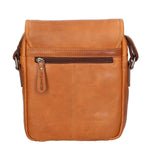 Borsa a tracolla uomo in vera pelle RFID HILB-6113-CUOIO Hill Burry