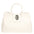 Ascoli Borsa a mano da donna Pelle stampata cocco 7718-BIANCO Gave Lux