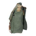 Milena Borsa a tracolla unisex Canvas e vera pelle ZG3009-VERDE GREEN Gave Lux