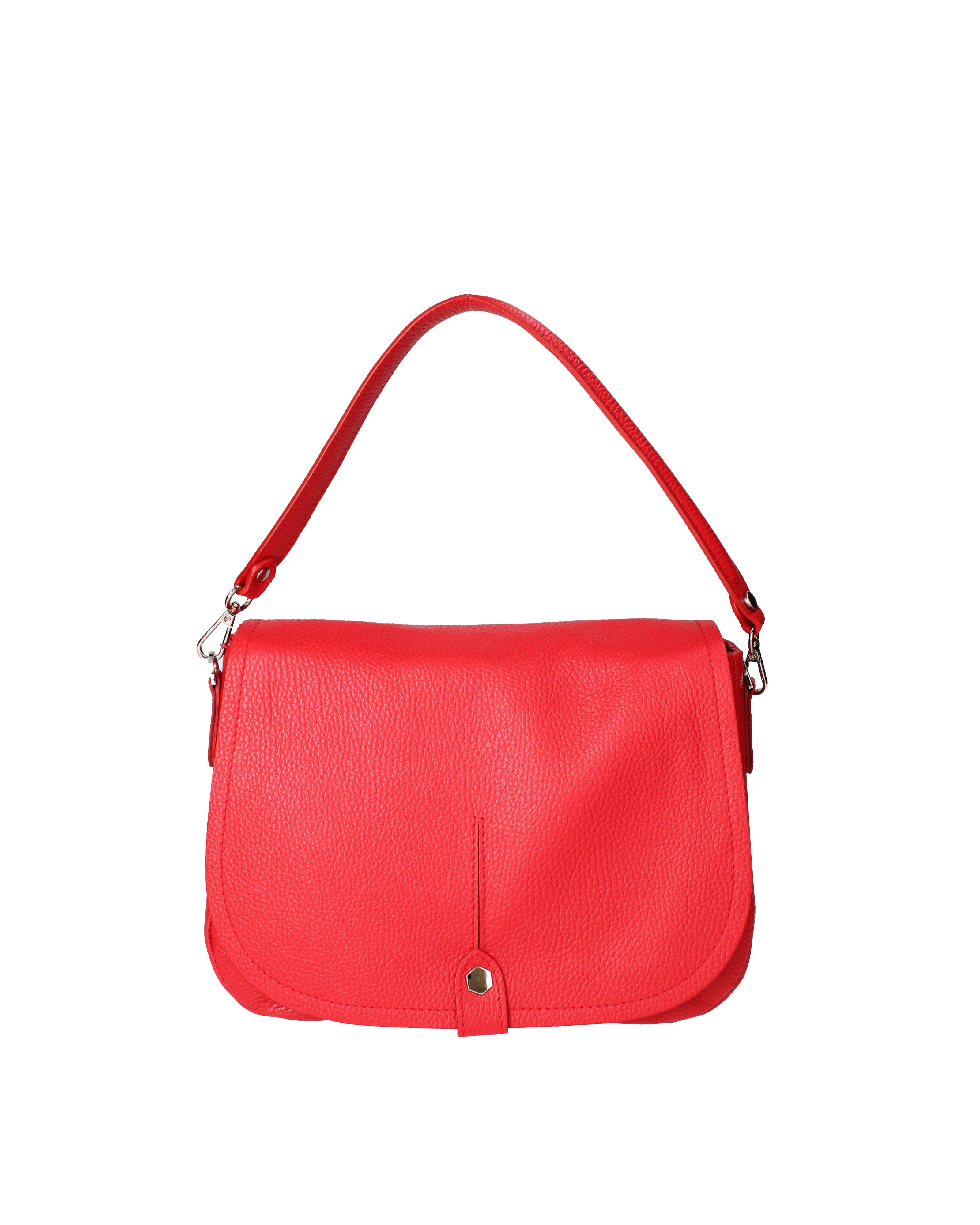 Sabina Borsa a spalla da donna Vera pelle 07139-D58 ROSSO FUOCO Viola Castellani