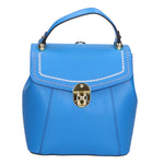 Giuditta Borsa a mano da donna 100% pelle 05937-L222 BLU ASTER Gave Lux