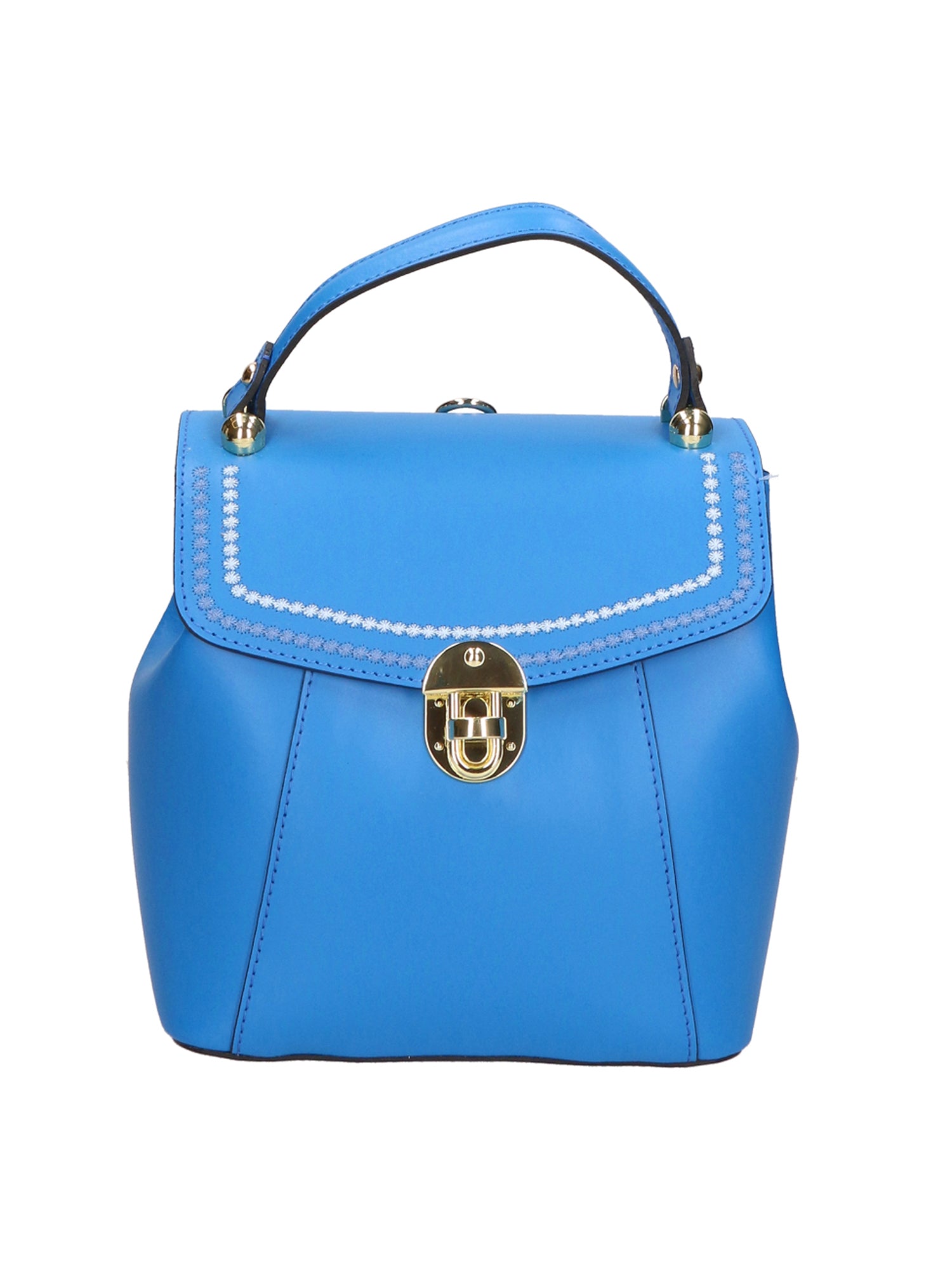 Giuditta Borsa a mano da donna 100% pelle 05937-L222 BLU ASTER Gave Lux