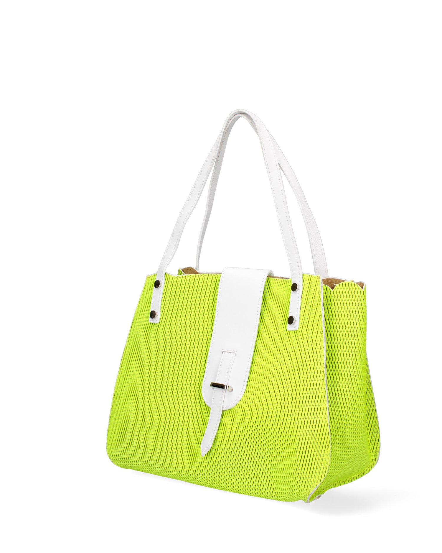 Palermo Borsa a spalla da donna Vera pelle 697756-GIALLO Gave Lux