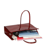 Borsa a mano da Donna Eugenia in Vera Pelle Made in Italy 29x40x10 cm