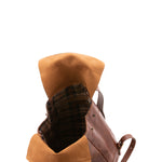 Zaino unisex in vera pelle 100% cotone 4590-MARRONE Alessia Firenze