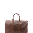 Borsa da viaggio unisex vera pelle 100% cotone 4546-TESTA DI MORO Alessia Firenze