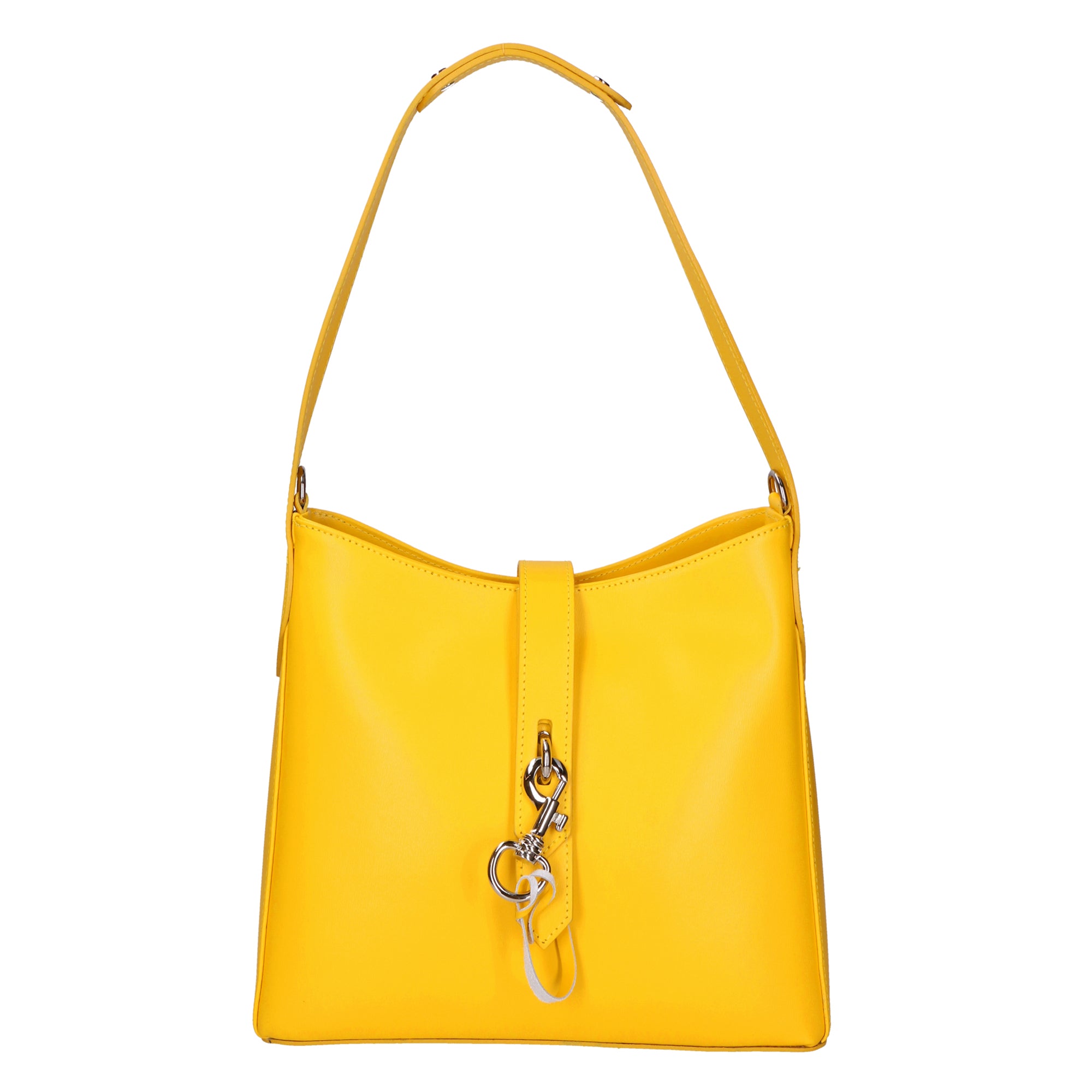 Imma Borsa a spalla da donna 100% pelle 05917-B04 GIALLO Gave Lux