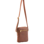 Borsa a tracolla uomo vera pelle Made in Italy 4313-MARRONE Alessia Firenze