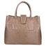 Letizia Borsa a mano da donna Pelle stampata croco 06542-TAUPE SCURO Gave Lux