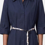 Vestito in Cotone Blu Scuro