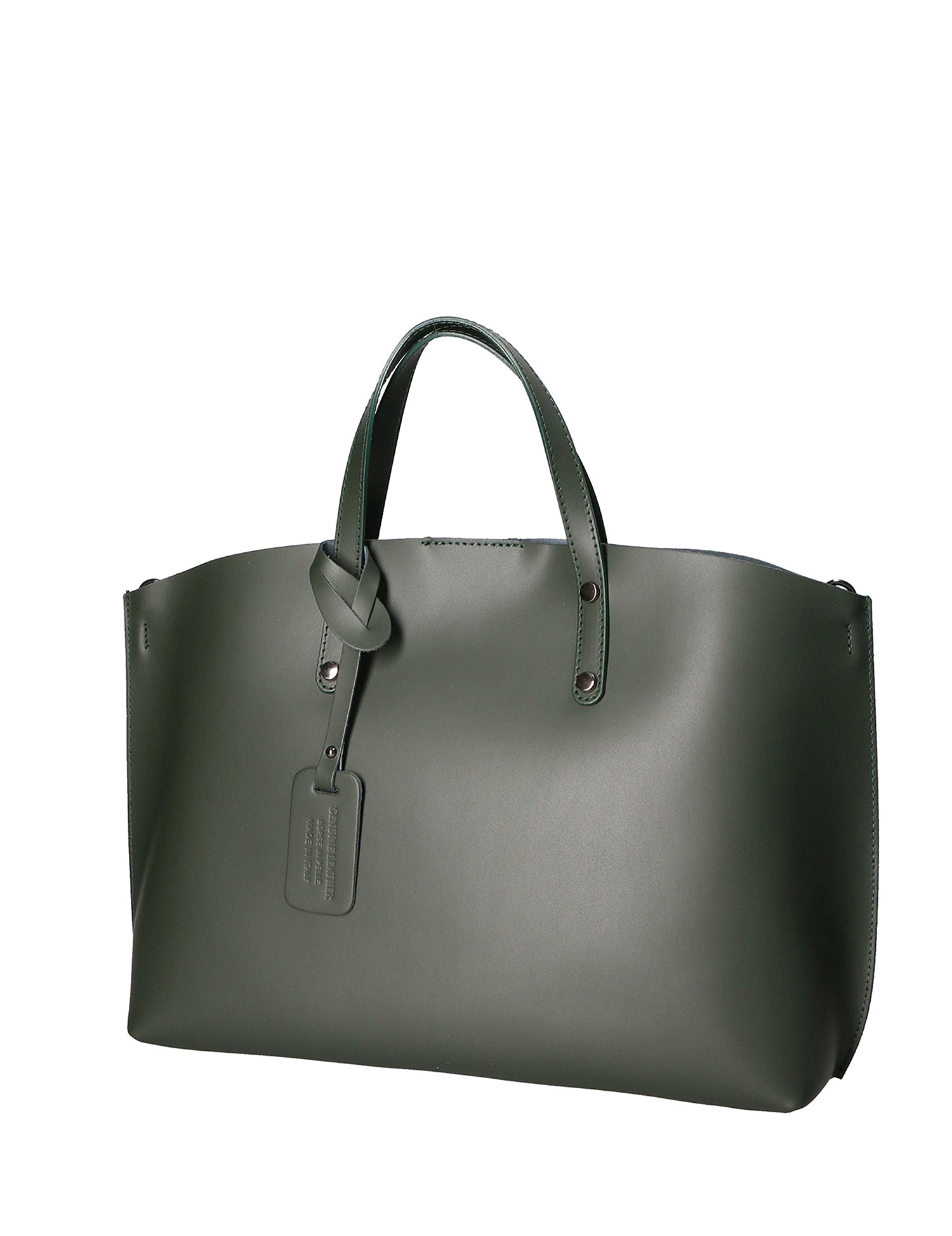 Lumena Borsa a mano da donna Vera pelle 2094-L135 VERDE BOTTIGLIA Gave Lux