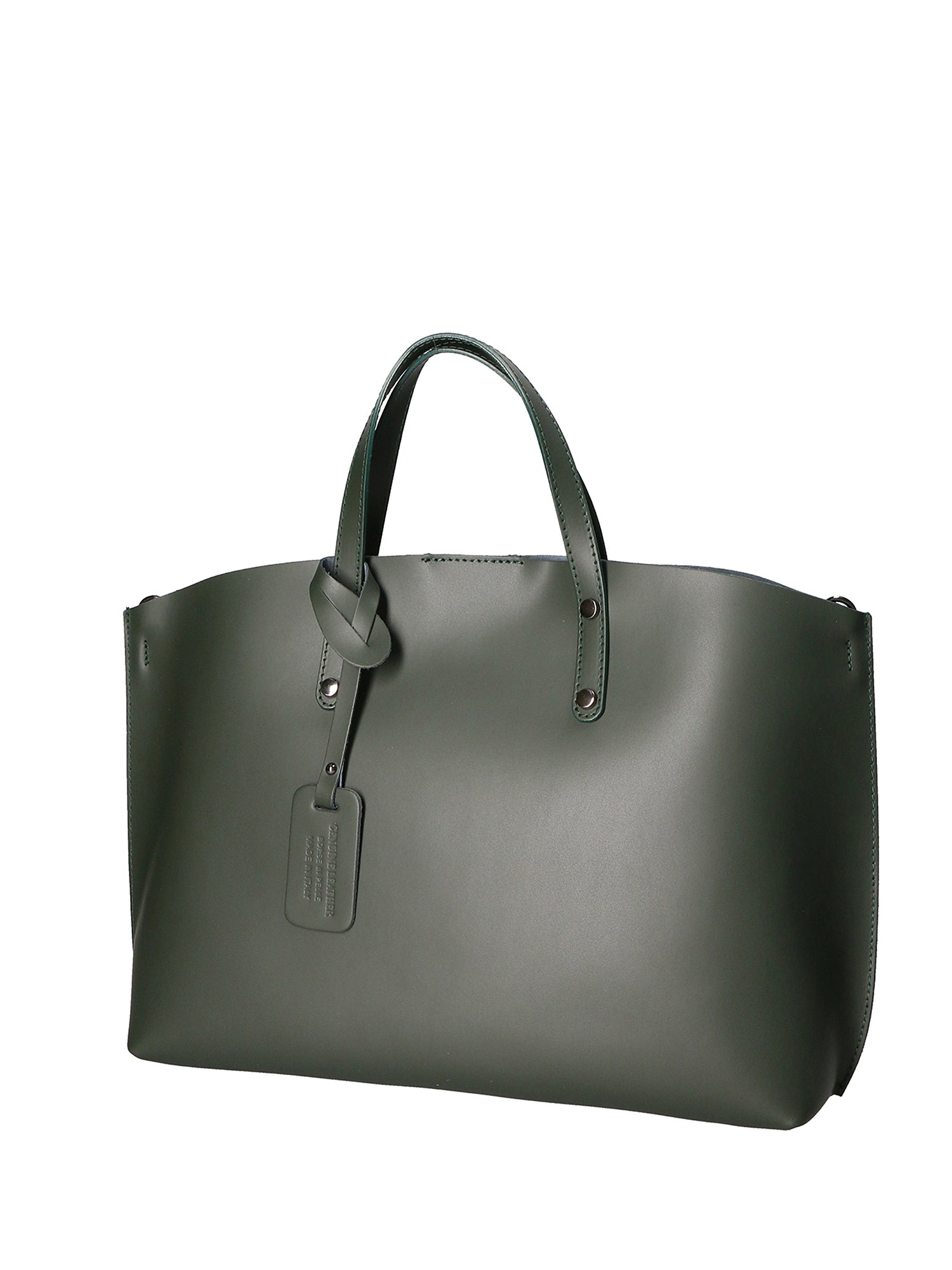 Lumena Borsa a mano da donna Vera pelle 2094-L135 VERDE BOTTIGLIA Gave Lux