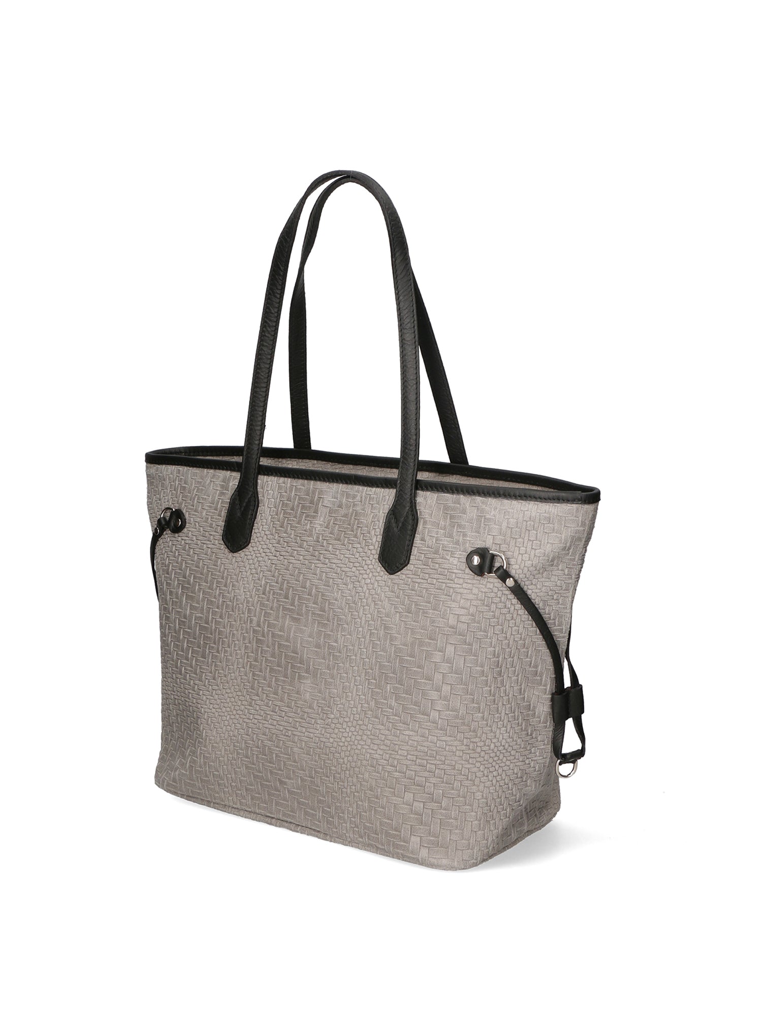 Emiliana Borsa a spalla da donna Vera pelle 80061-GRIGIO Gave Lux