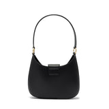 Borsa a spalla da donna 100% Pvc FLAT NEW YORK-BLACK + OFF GOLD Marc Ellis
