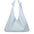 Borsa a spalla da donna 100% vera pelle 07156-D92 CELESTE Viola Castellani