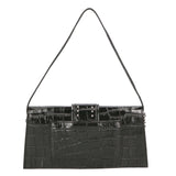 Alba Borsa a spalla da donna Vera pelle 04734-B28 NERO Gave Lux