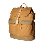 Mavi’ ZG3013-CUOIO COGNAC Zaino unisex in canvas e vera pelle Gave Lux