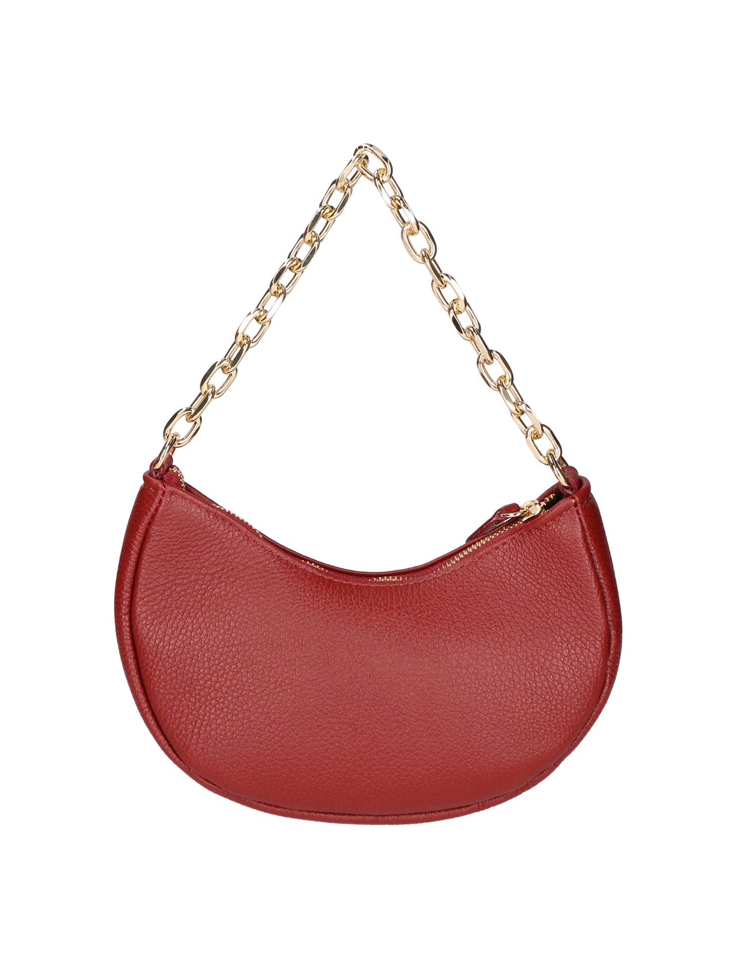 Loreta Borsa a spalla da donna Vera pelle 06511-D10 ROSSO SCURO Gave Lux