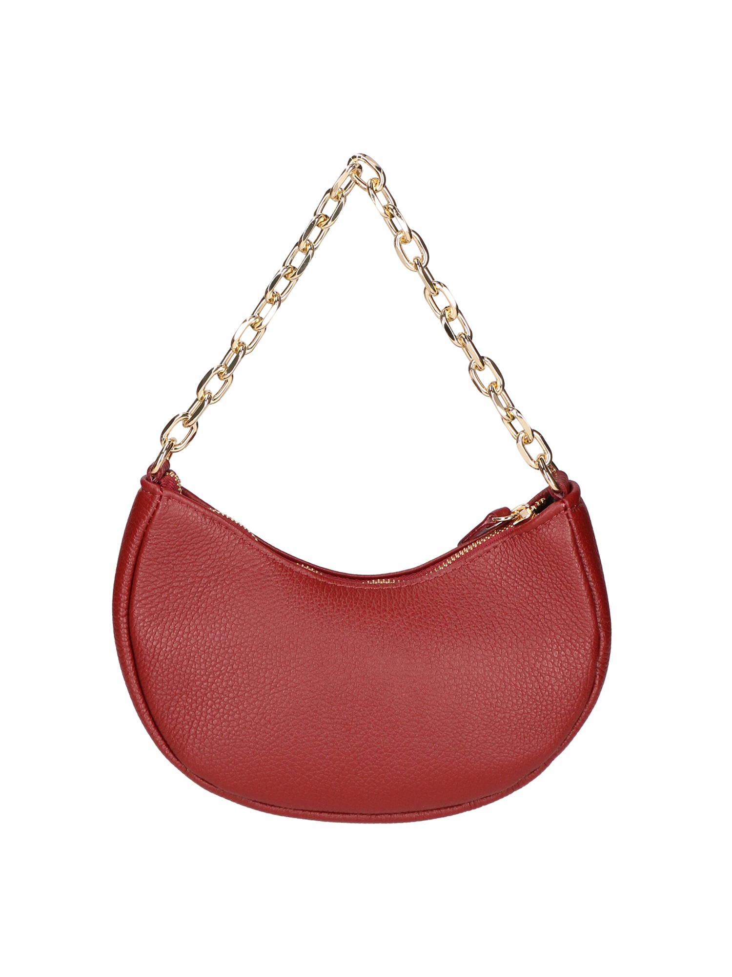 Loreta Borsa a spalla da donna Vera pelle 06511-D10 ROSSO SCURO Gave Lux
