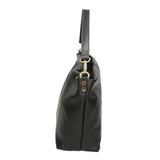 Ginevra Borsa a spalla da donna Vera pelle 05936-NERO BLACK Gave Lux