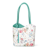 Elsa Borsa a spalla da donna Vera pelle 80056-D80 VERDE ACQUA Gave Lux