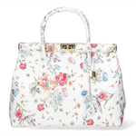 Cecilia Borsa a Mano in Vera Pelle Bianco Chiara Ferretti