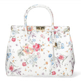 Cecilia Borsa a Mano in Vera Pelle Bianco Chiara Ferretti
