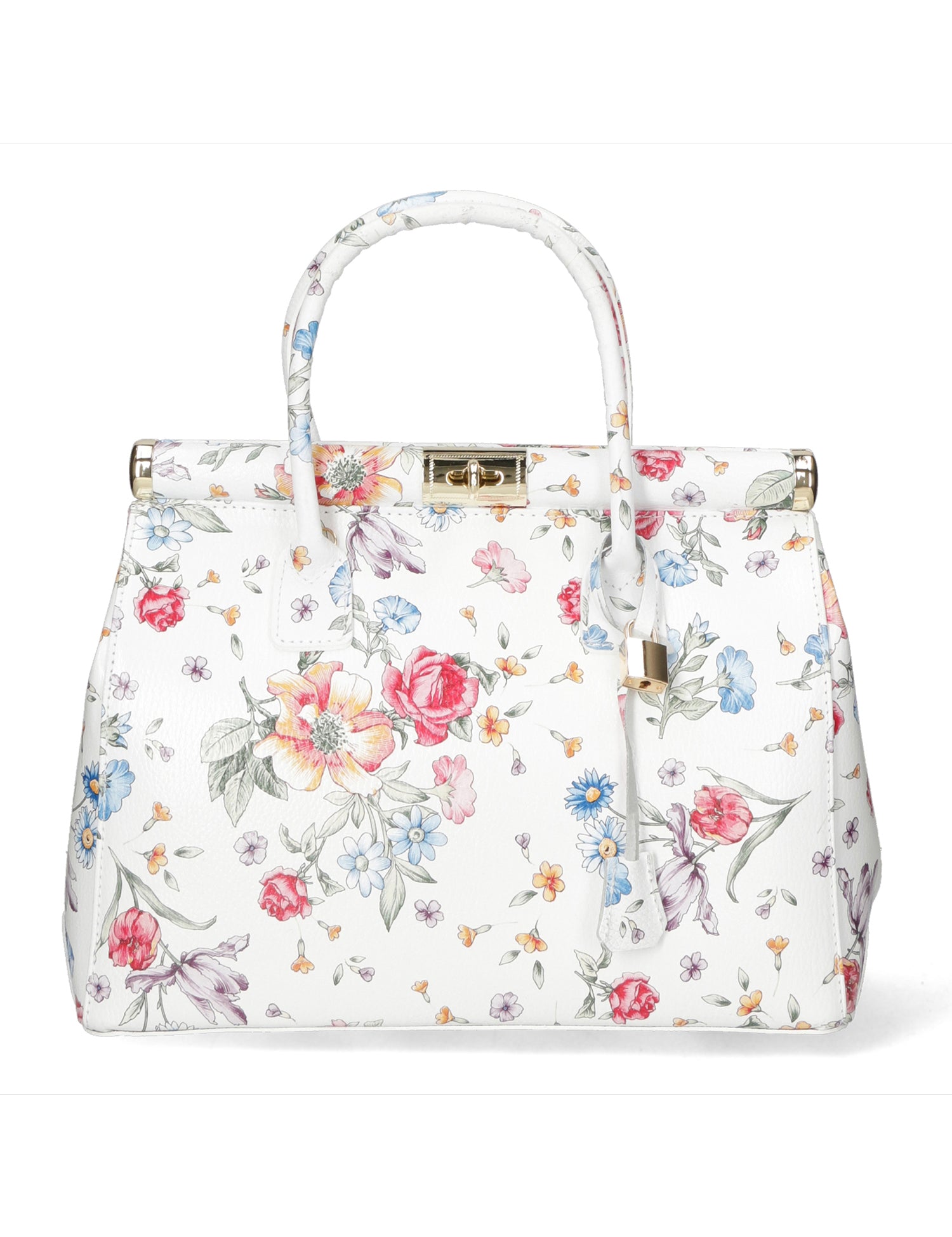 Cecilia Borsa a Mano in Vera Pelle Bianco Chiara Ferretti