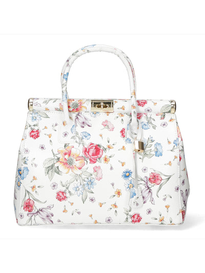 Cecilia Borsa a Mano in Vera Pelle Bianco