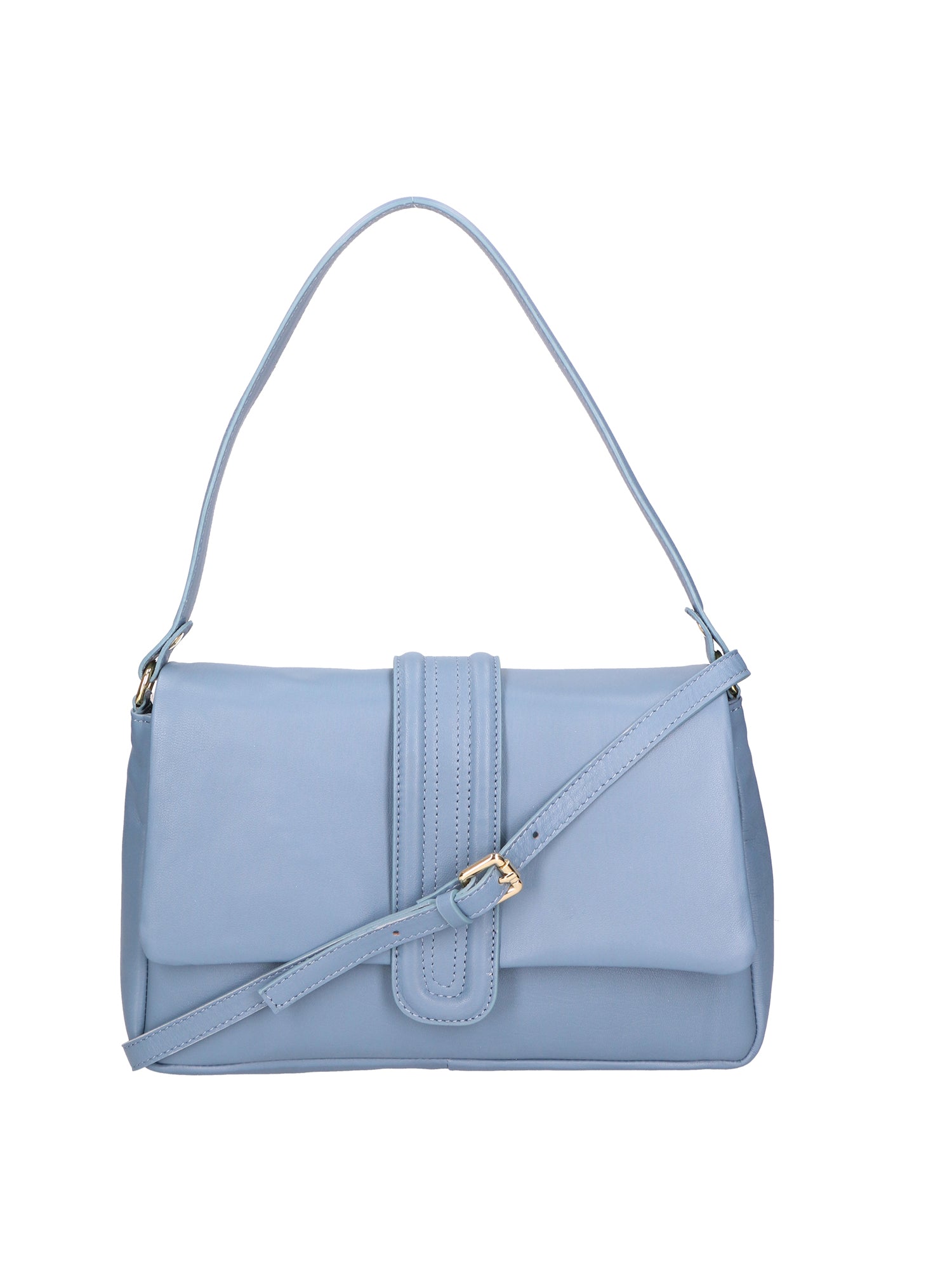 Jasmine Borsa a spalla da donna Vera pelle 06496-S41 CELESTE SCURO Gave Lux