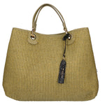 Borsa a mano da donna Paglia & Pelle MYB-05168-SS-467+D105 LIME My Best Bag