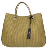 Borsa a mano da donna Paglia & Pelle MYB-05168-SS-467+D105 LIME My Best Bag