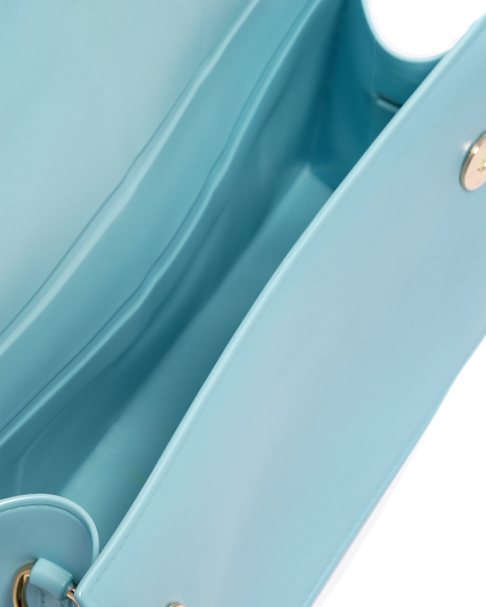 Borsa a mano da donna 100% Pvc FLAT ROOD S-AQUA + LIGHT GOLD Marc Ellis