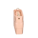 Borsa a tracolla da donna 100% vera pelle MYB-7057-SS-ROSA+BEIGE My Best Bag