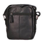 Borsa a tracolla unisex vera pelle 100% Made in Italy SN5863747-BLACK Santini Firenze