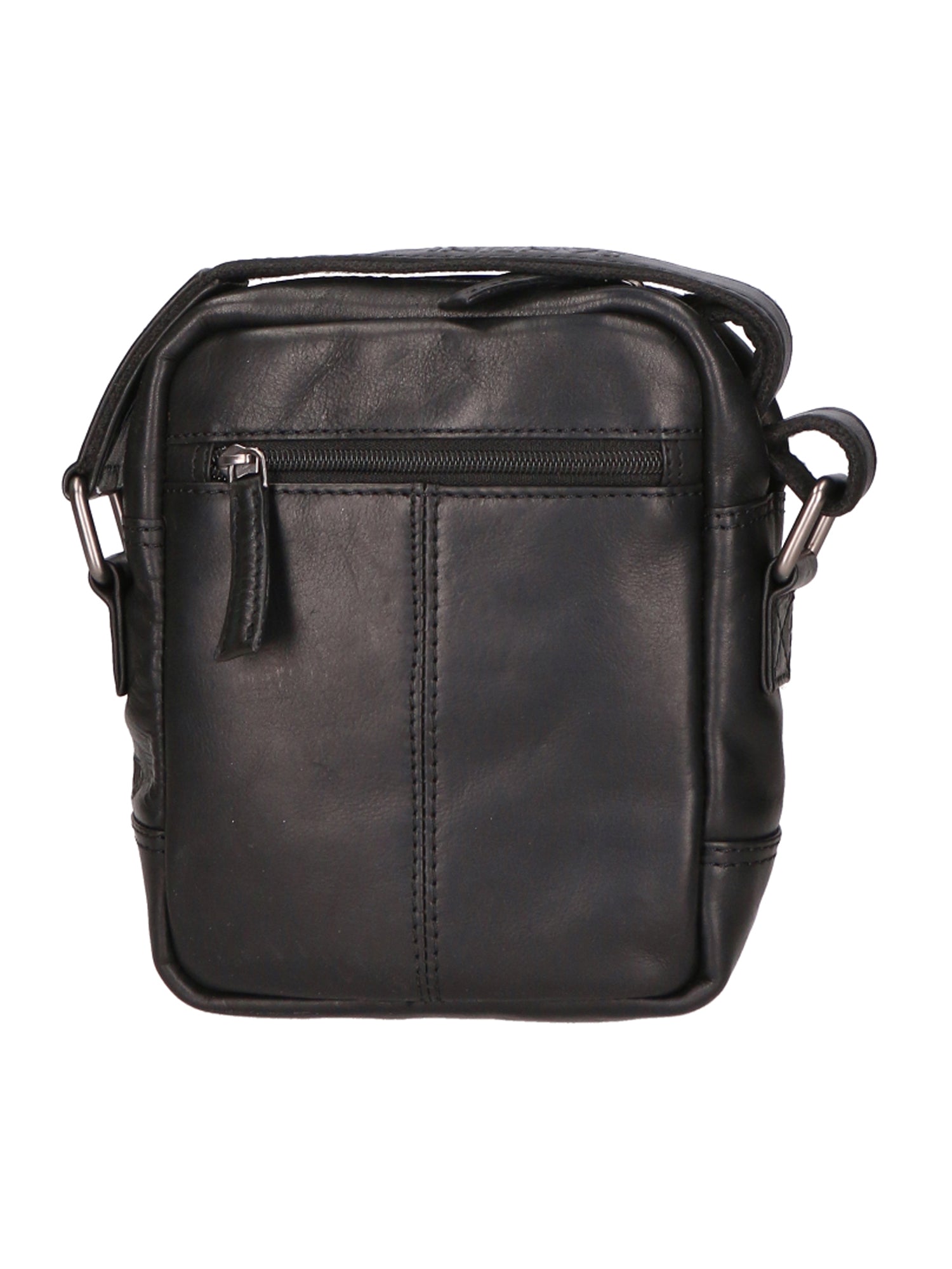 Borsa a tracolla unisex vera pelle 100% Made in Italy SN5863747-BLACK Santini Firenze