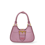 Borsa a mano da donna 100% PVC FLAT-CIRCLE-DARK MAUVE - LIGHT OTTONE Marc Ellis