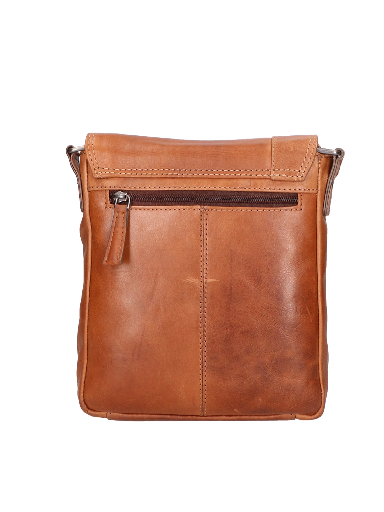 Borsa a tracolla unisex vera pelle Made in Italy SN5863547-TAN Santini Firenze