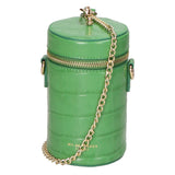 Borsa a spalla da donna Vera pelle coccodrillo MYB-7023-SS-C47 VERDE My Best Bag