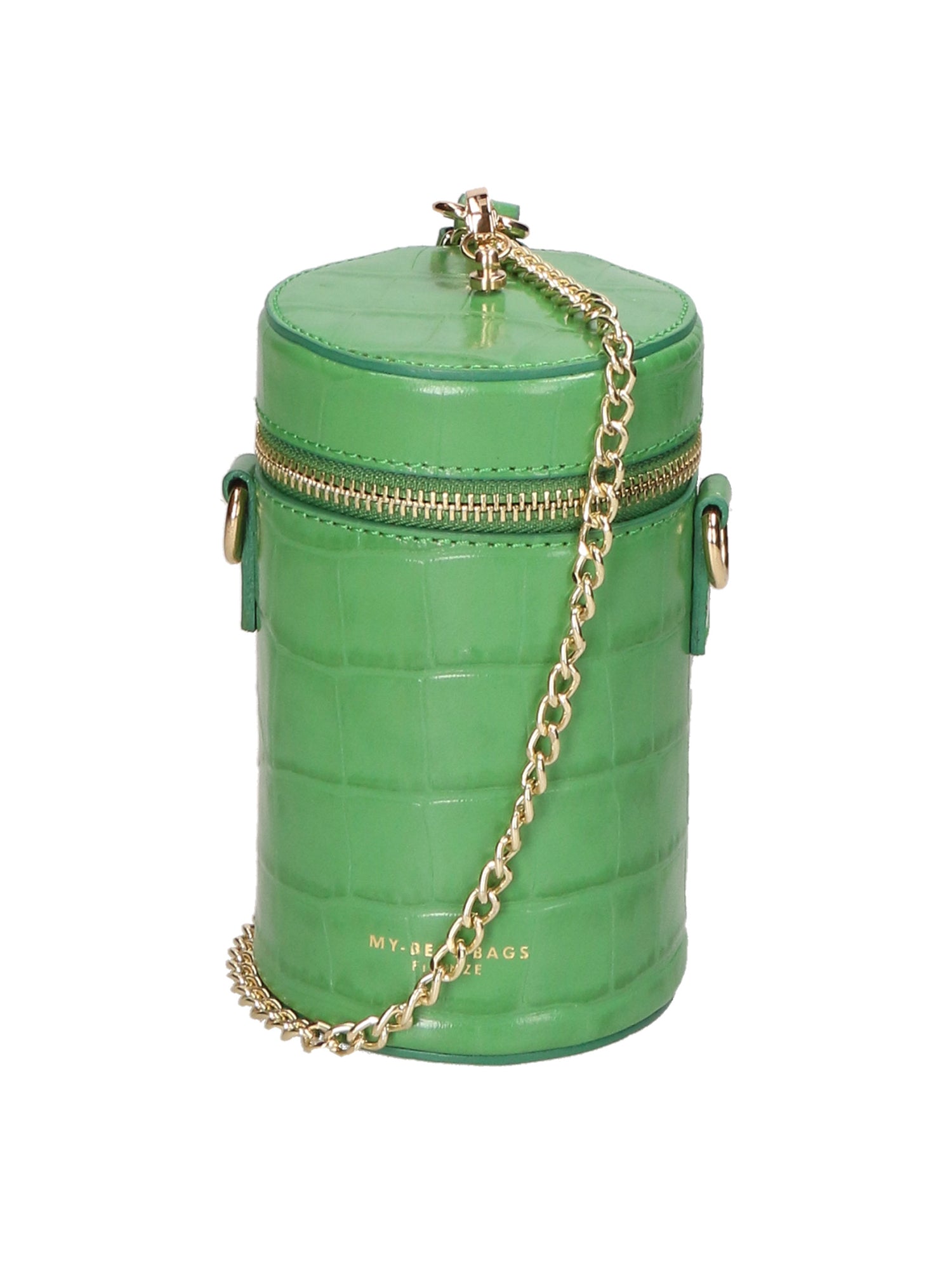 Borsa a spalla da donna Vera pelle coccodrillo MYB-7023-SS-C47 VERDE My Best Bag