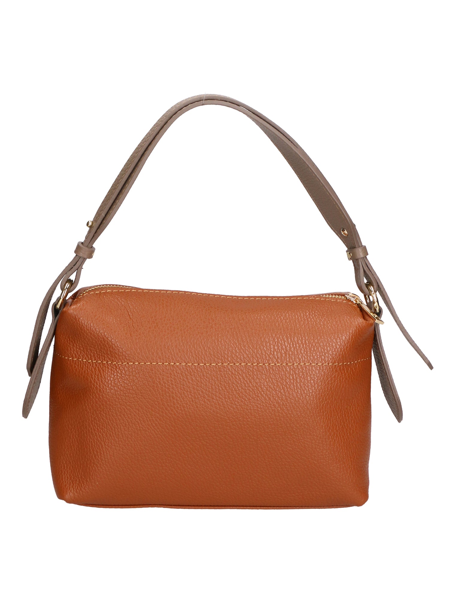 Vivienne Borsa a spalla da donna Vera pelle 06674-D17 CUOIO + D40 TAUPE Gave Lux