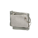 Luna Borsa a tracolla da donna Vera pelle 189034-GRIGIO+ARGENTO Gave Lux