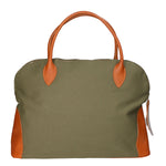 Borsa a mano da donna Pelle e Canva MYB-7018-SS-104 MILITARE My Best Bag