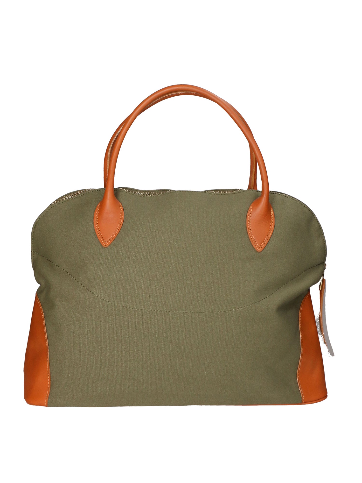 Borsa a mano da donna Pelle e Canva MYB-7018-SS-104 MILITARE My Best Bag