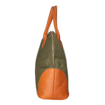 Borsa a mano da donna Pelle e Canva MYB-7018-SS-104 MILITARE My Best Bag