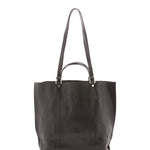 Borsa a spalla unisex in vera pelle Made in Italy 4610-NERO Alessia Firenze