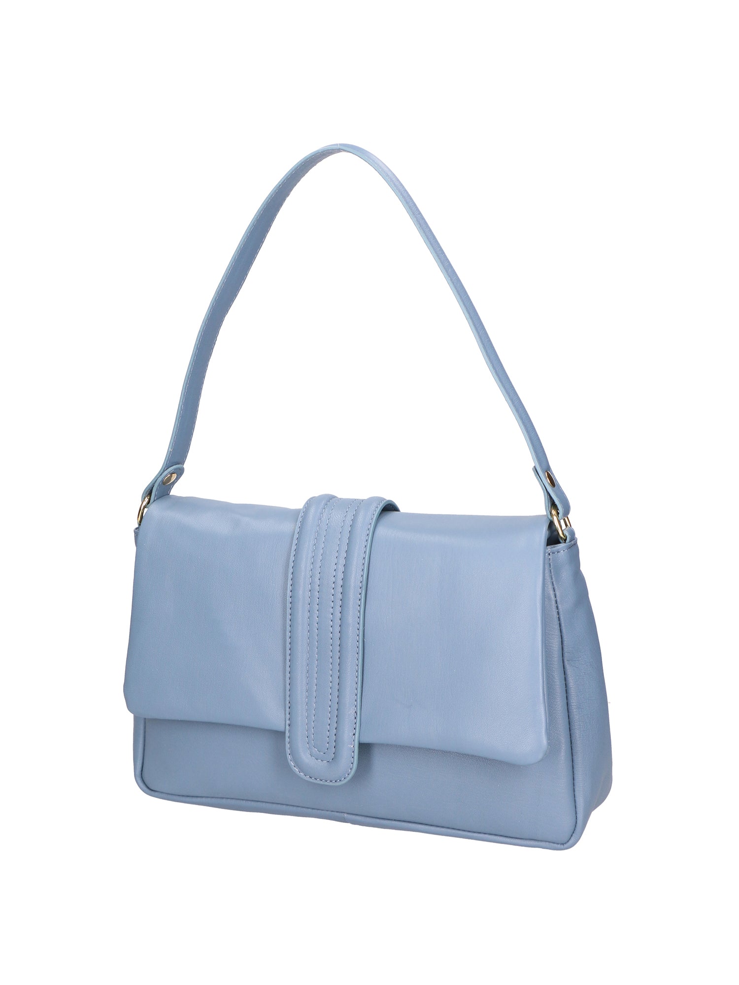 Jasmine Borsa a spalla da donna Vera pelle 06496-S41 CELESTE SCURO Gave Lux