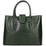 Letizia Borsa a mano da donna Pelle stampata croco 06542-VERDE SCURO Gave Lux
